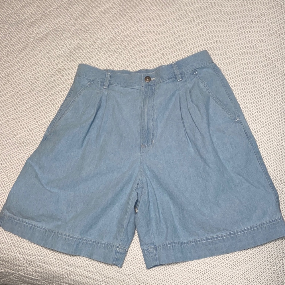 Liz Claiborne Lizwear Pleated Bermuda shorts light blue size 12 - Picture 3 of 7